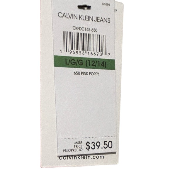 CALVIN KLEIN JEANS PINK POPPY JOGGERS - Picture 9 of 9